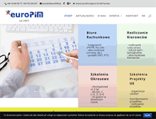Tablet Screenshot of europim.pl